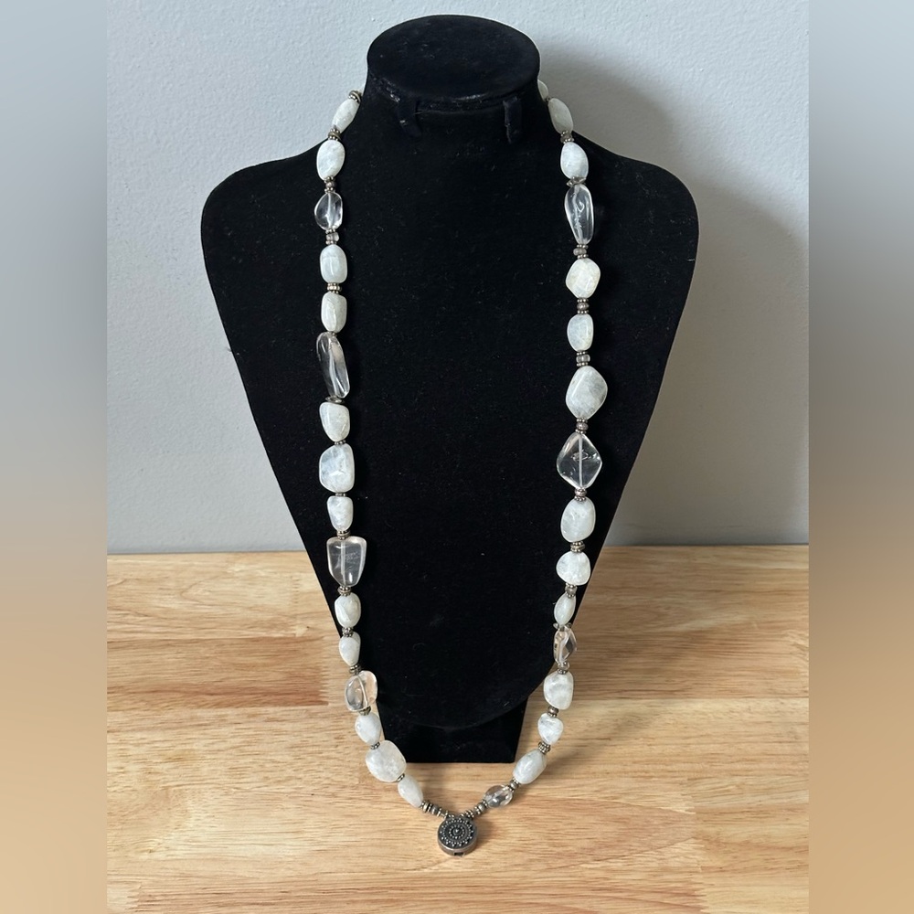 Sterling Silver 925 and Art Glass Necklace